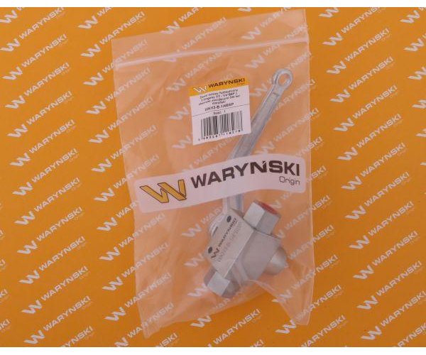 Zawór kulowy hydrauliczny 3-drogowy 3/2 - 1/4"BSP z otworami mocującymi 500 bar Waryński