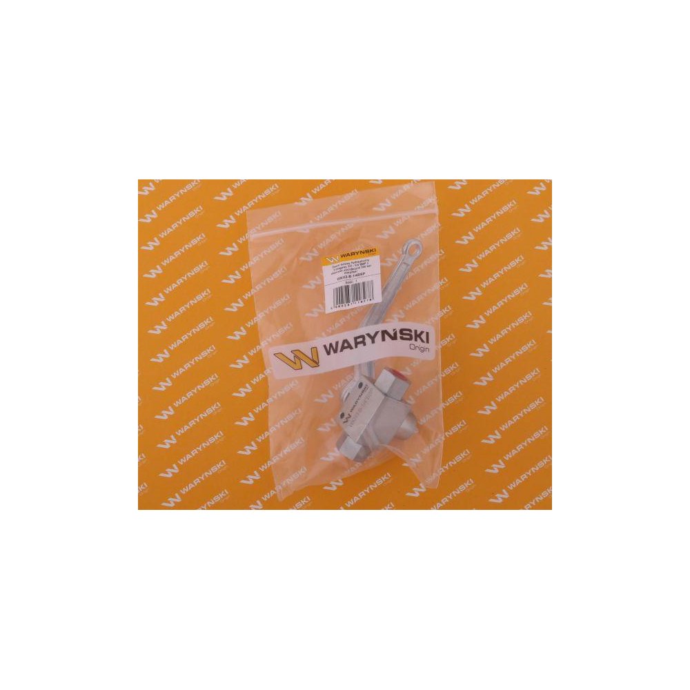 Zawór kulowy hydrauliczny 3-drogowy 3/2 - 1/4"BSP z otworami mocującymi 500 bar Waryński