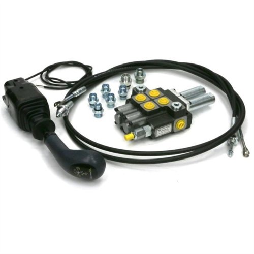 Zestaw Premium: Rozdzielacz 2-sek. + Joystick na widełki (z 1 przyciskiem) + Elementy złączne + Linki na widełki 1500mm Waryńsk