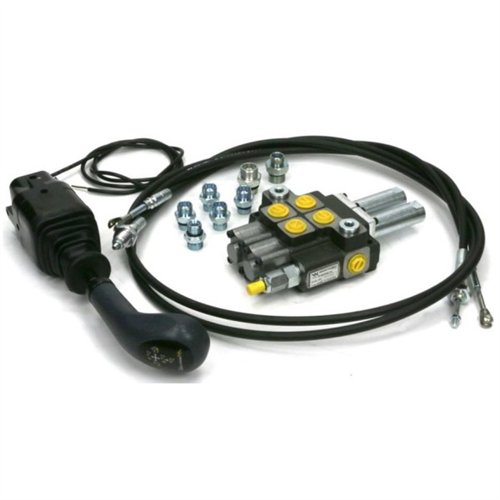 Zestaw Premium: Rozdzielacz 2-sek. + Joystick na widełki (z 1 przyciskiem) + Elementy złączne + Linki na widełki 2000mm Waryńsk