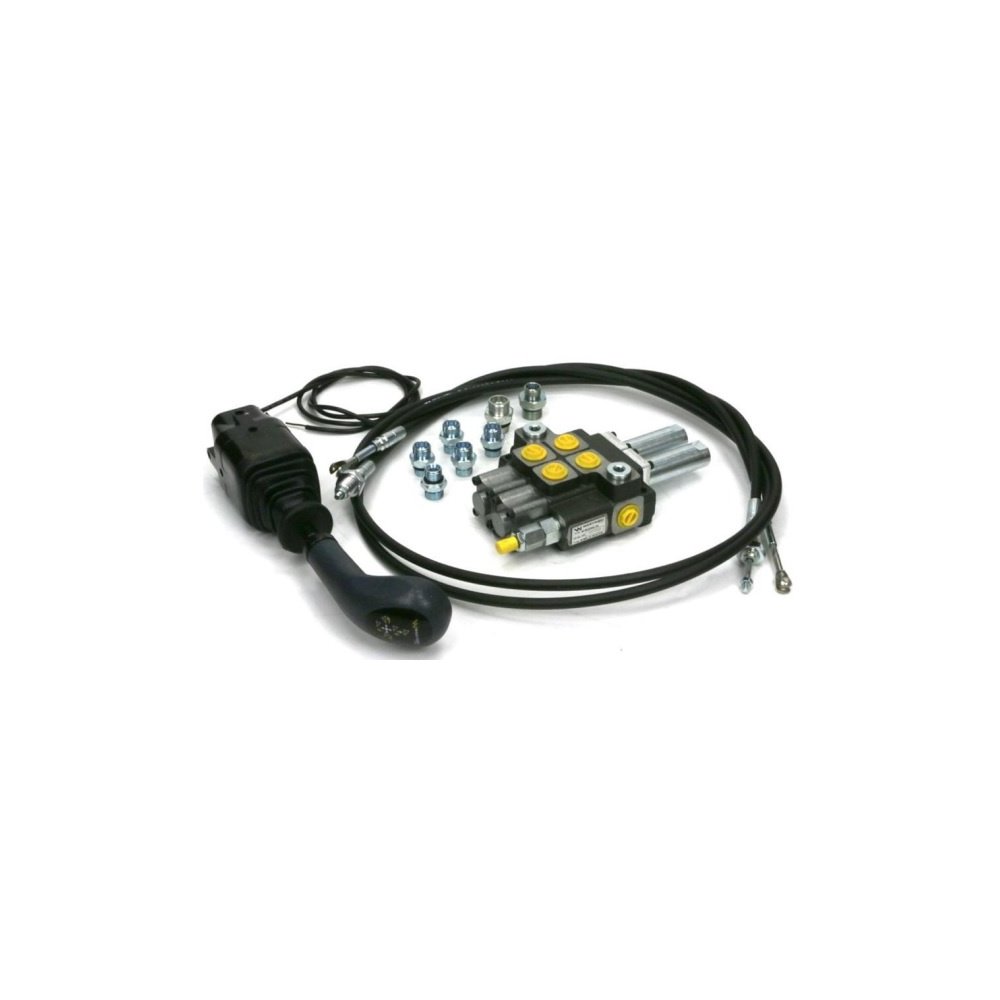 Zestaw Premium: Rozdzielacz 2-sek. + Joystick na widełki (z 1 przyciskiem) + Elementy złączne + Linki na widełki 2000mm Waryńsk