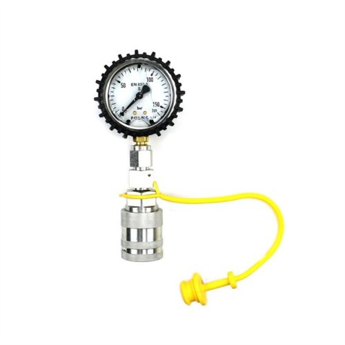 Zestaw pomiarowy ciśnienia hydrauliki z manometrem 160 bar gniazdo EURO Push-Pull Waryński