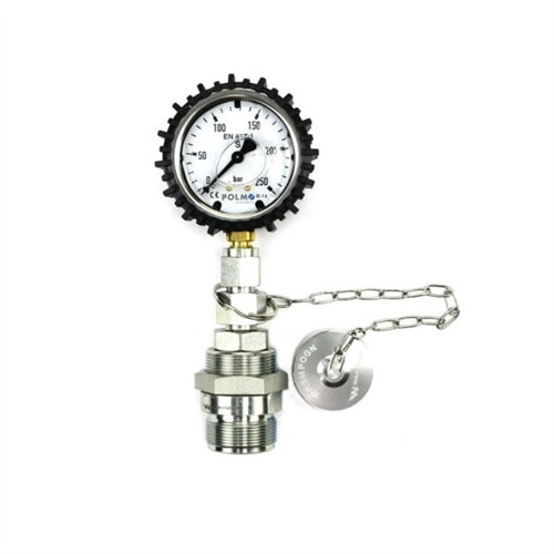 Zestaw pomiarowy ciśnienia hydrauliki z manometrem 250 bar gniazdo skręcane Waryński