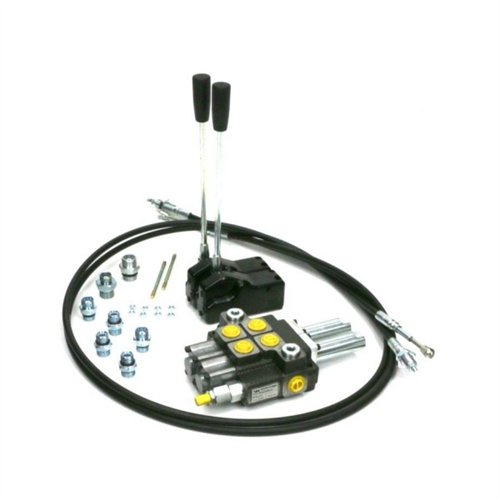 Zestaw: Rozdzielacz 2-sek. + Dźwignie do sterowania + Szpilki łączeniowe + Elementy złączne + Linki na widełki 1500mm Waryński