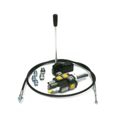 Zestaw: Rozdzielacz 1-sek. + Dźwignia do sterowania + Elementy złączne + Linka na widełki 2500mm Waryński