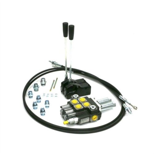 Zestaw: Rozdzielacz 2-sek. + Dźwignie do sterowania + Szpilki łączeniowe + Elementy złączne + Linki na widełki 2500mm Waryński