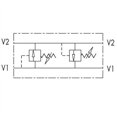 Zawór krzyżowy 1/2" przepustowość 70L