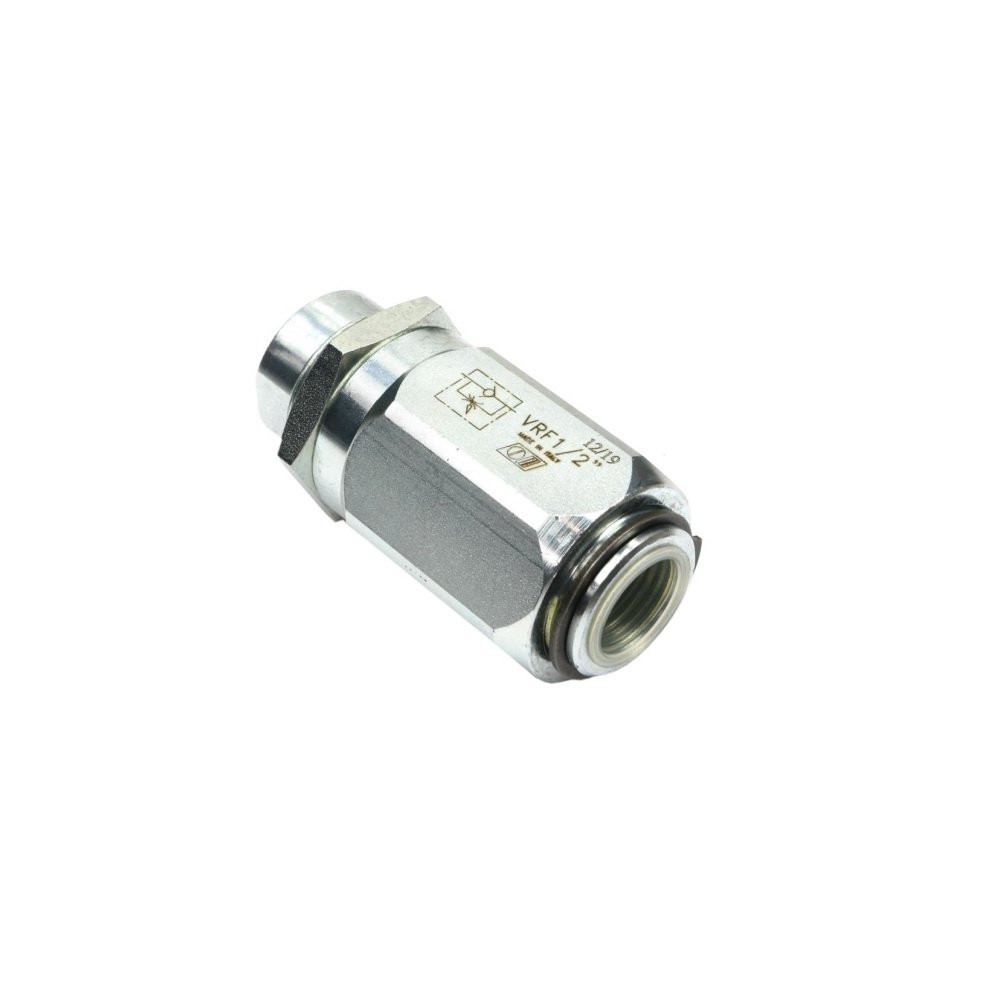 Zawór dławiąco-zwrotny baryłkowy 1/2"