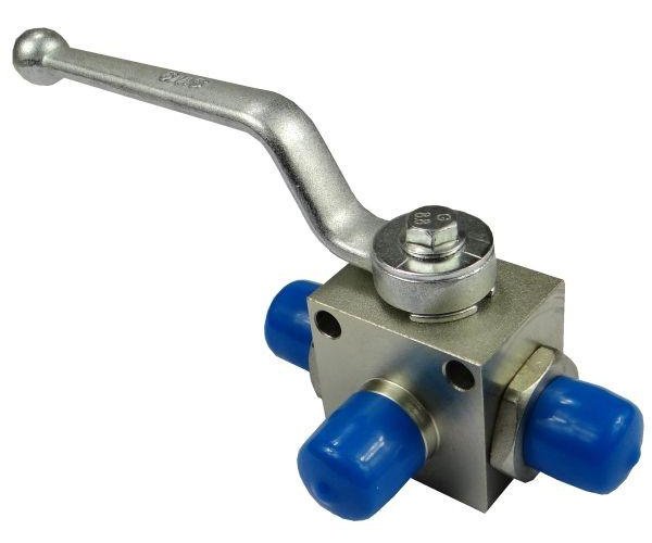 Zawór kulowy hydrauliczny 3-drożny M18x1.5 z otworami montażowymi
