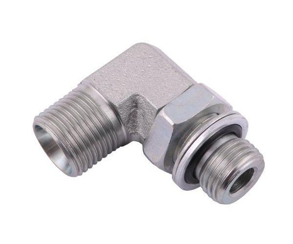 Kolanko hydrauliczne 90 LONG z przeciw. M16x1.5 X M18x1.5