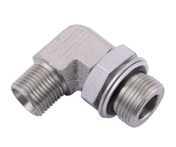 Kolanko hydrauliczne 90 LONG z przeciw. M22x1.5 z uszc. X M18x1.5