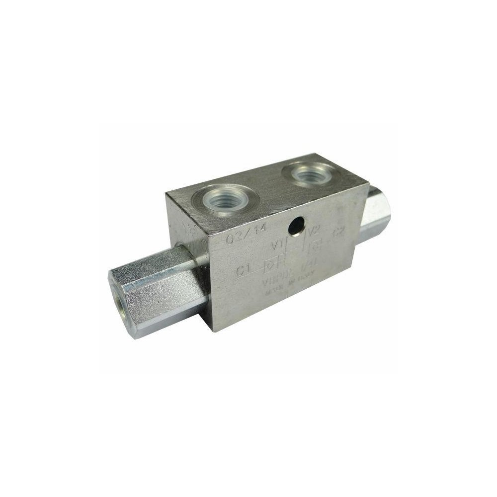 Zawór VBPDE 1/4" - zwrotny bliźniaczy, sterowany (zamek hydrauliczny)