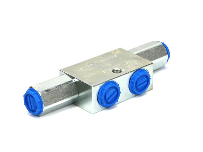 Zawór zwrotny bliźniaczy sterowany VBPDE 1/2" - 360bar - 50l/min - (zamek hydrauliczny)