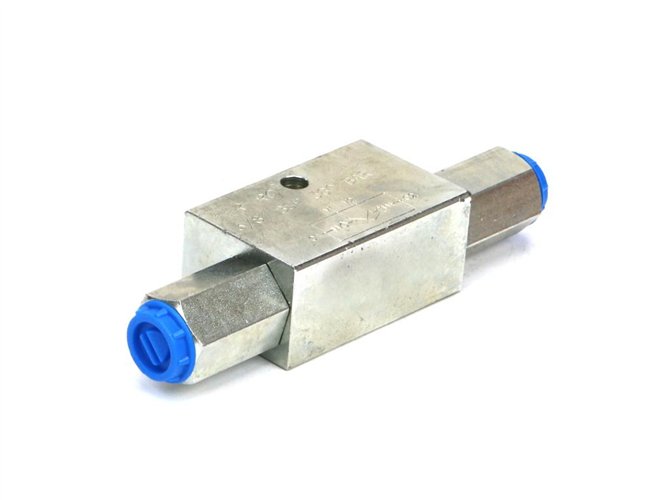 Zawór zwrotny bliźniaczy sterowany VBPDE 3/8" - 380bar - 35l/min - (zamek hydrauliczny)