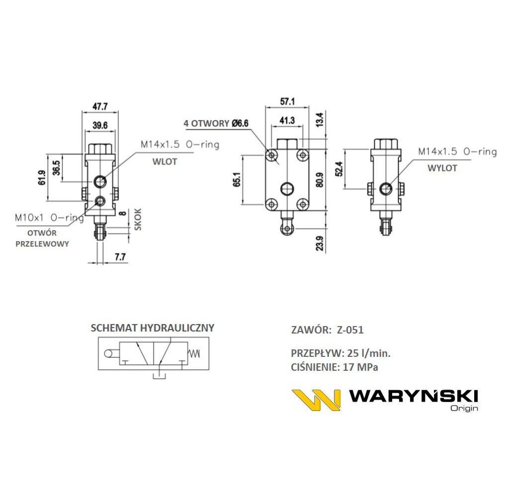 Zawór hydrauliczny ZSSV05X1 (Z-051) Waryński
