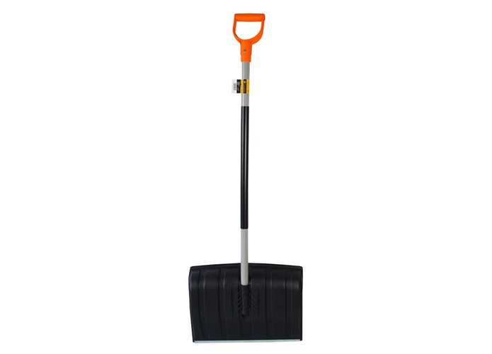 Łopata do śniegu na metalowym trzonku - czarna / TEGER (pakowane po 15 szt)