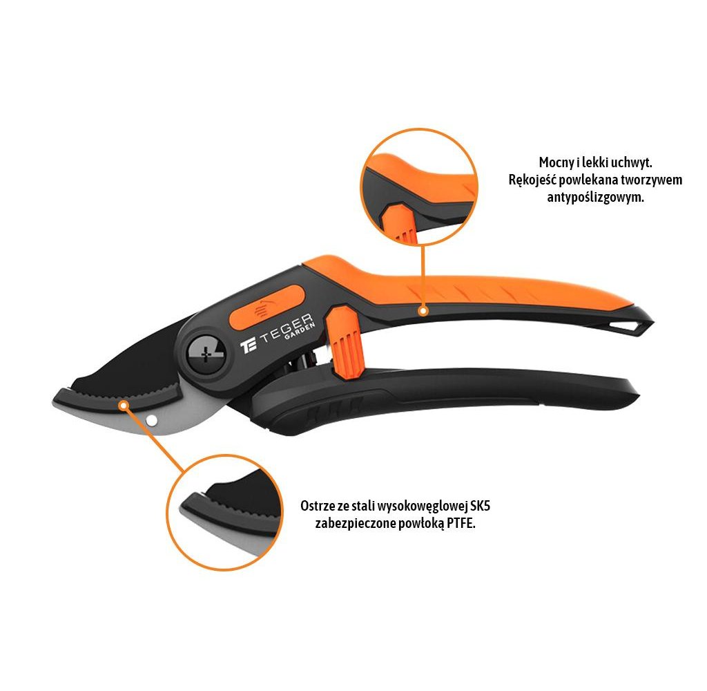 Sekator kowadełkowy - jednoręczny / TEGER