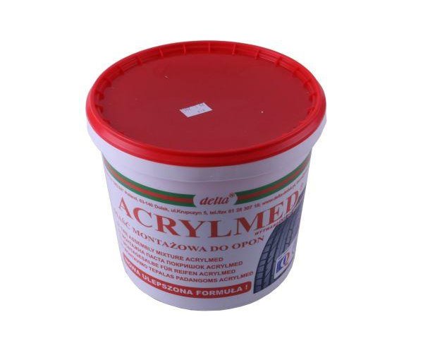 Maść pasta montażowa do opon 4kg z dodatkiem uszczelniającym czerwona