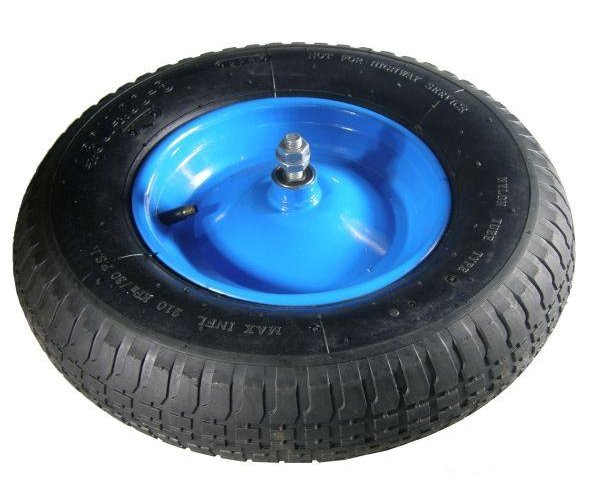 Koło do taczki kompletne 4.00-8 plus oś grubości 12mm