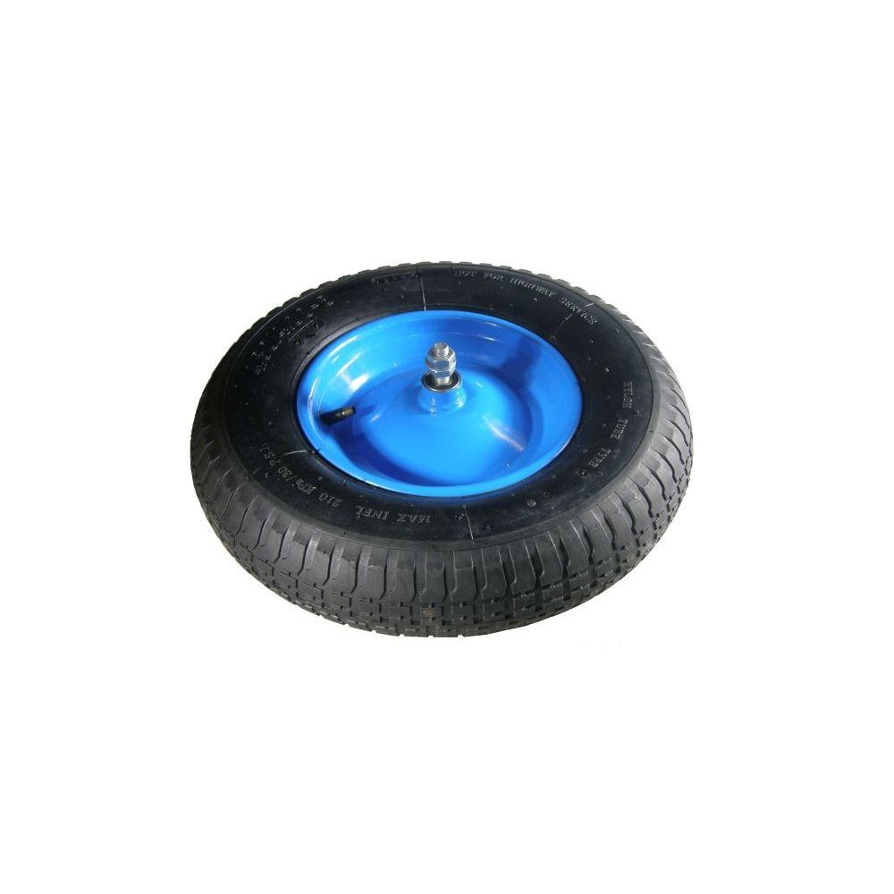 Koło do taczki kompletne 4.00-8 plus oś grubości 12mm