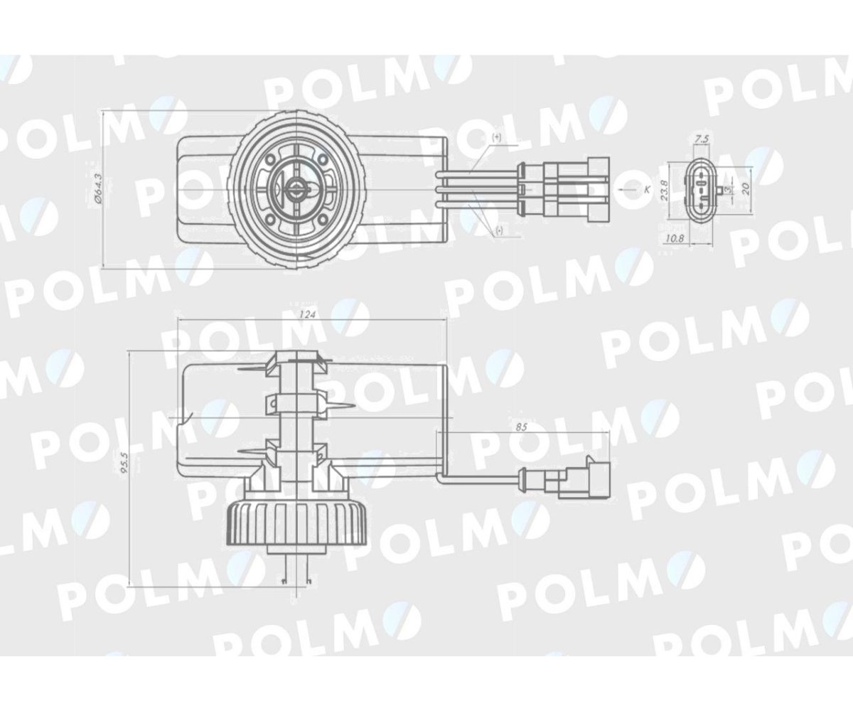 Pompa zasilająca 87327688 POLMO