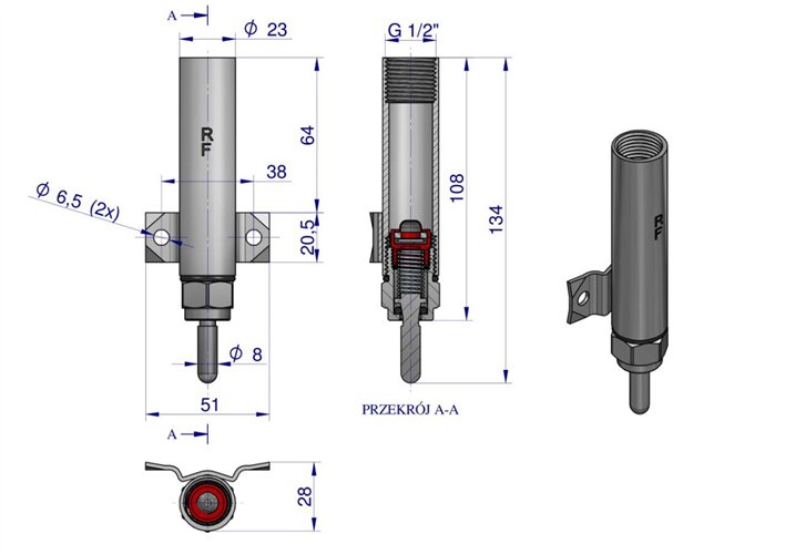 Smoczek do poideł żeliwnych ROYAL FARM