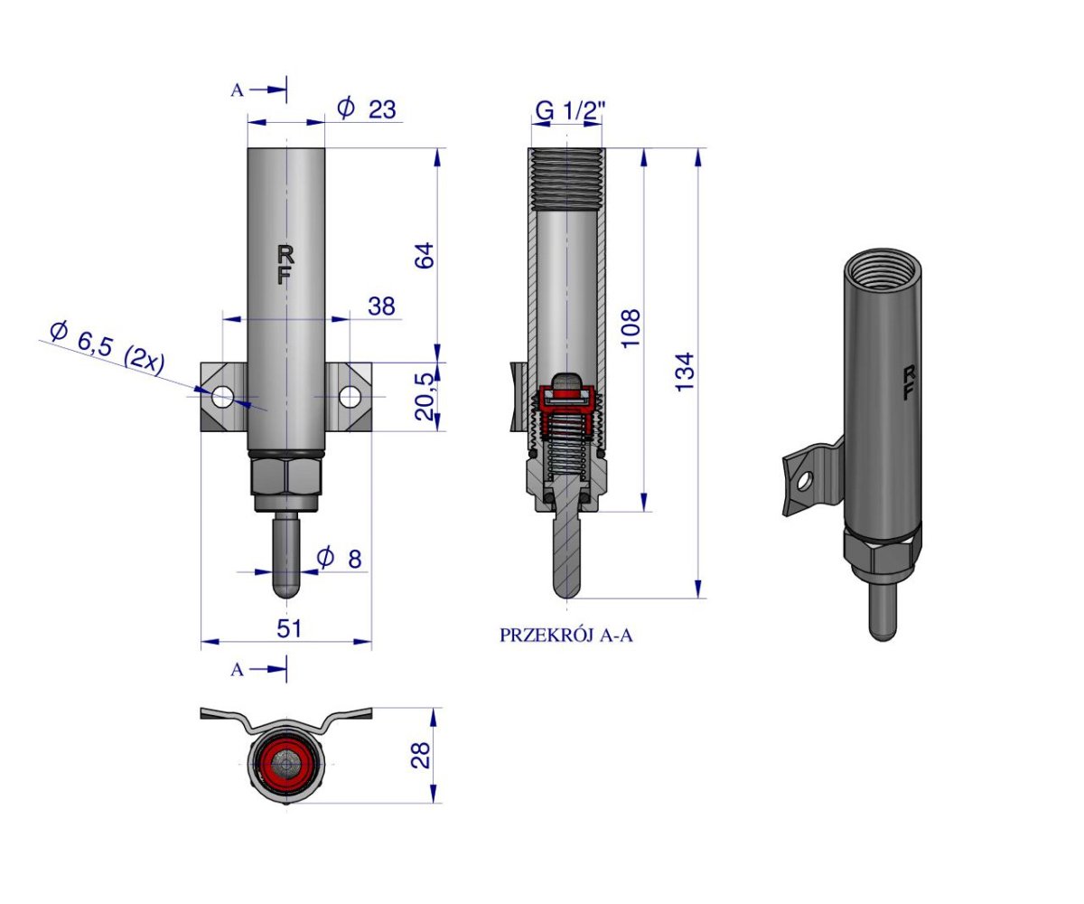 Smoczek do poideł żeliwnych ROYAL FARM