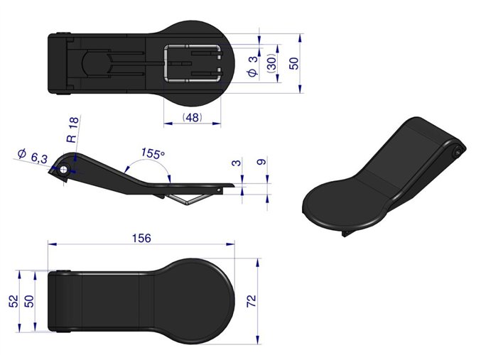 Język plastikowy poidła RF-20906026 ROYAL FARM