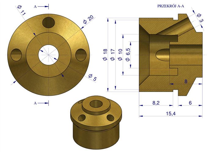 Gniazdo zaworu poidła RF-20908101 RF-20908106 ROYAL FARM ( sprzedawane po 10 )