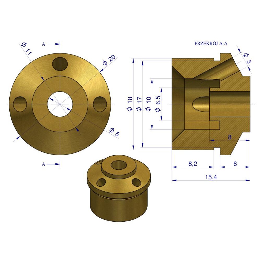 Gniazdo zaworu poidła RF-20908101 RF-20908106 ROYAL FARM ( sprzedawane po 10 )