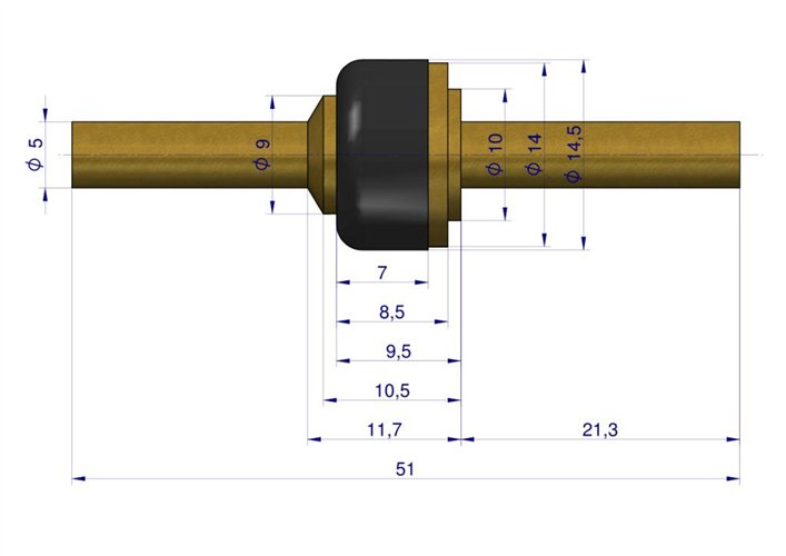 Czop zaworu poidła RF-20908101 RF-20908106 ROYAL FARM ( sprzedawane po 10 )