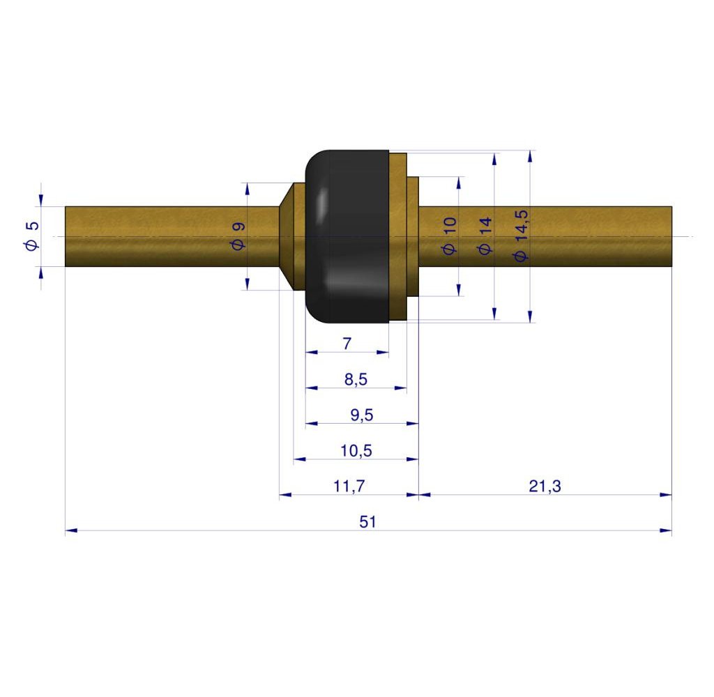 Czop zaworu poidła RF-20908101 RF-20908106 ROYAL FARM ( sprzedawane po 10 )