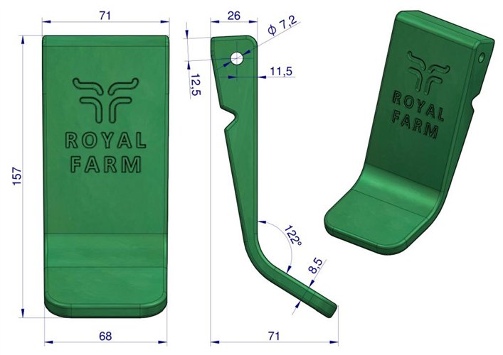 Język poidła RF-20908105 ROYAL FARM ( sprzedawane po 5 )