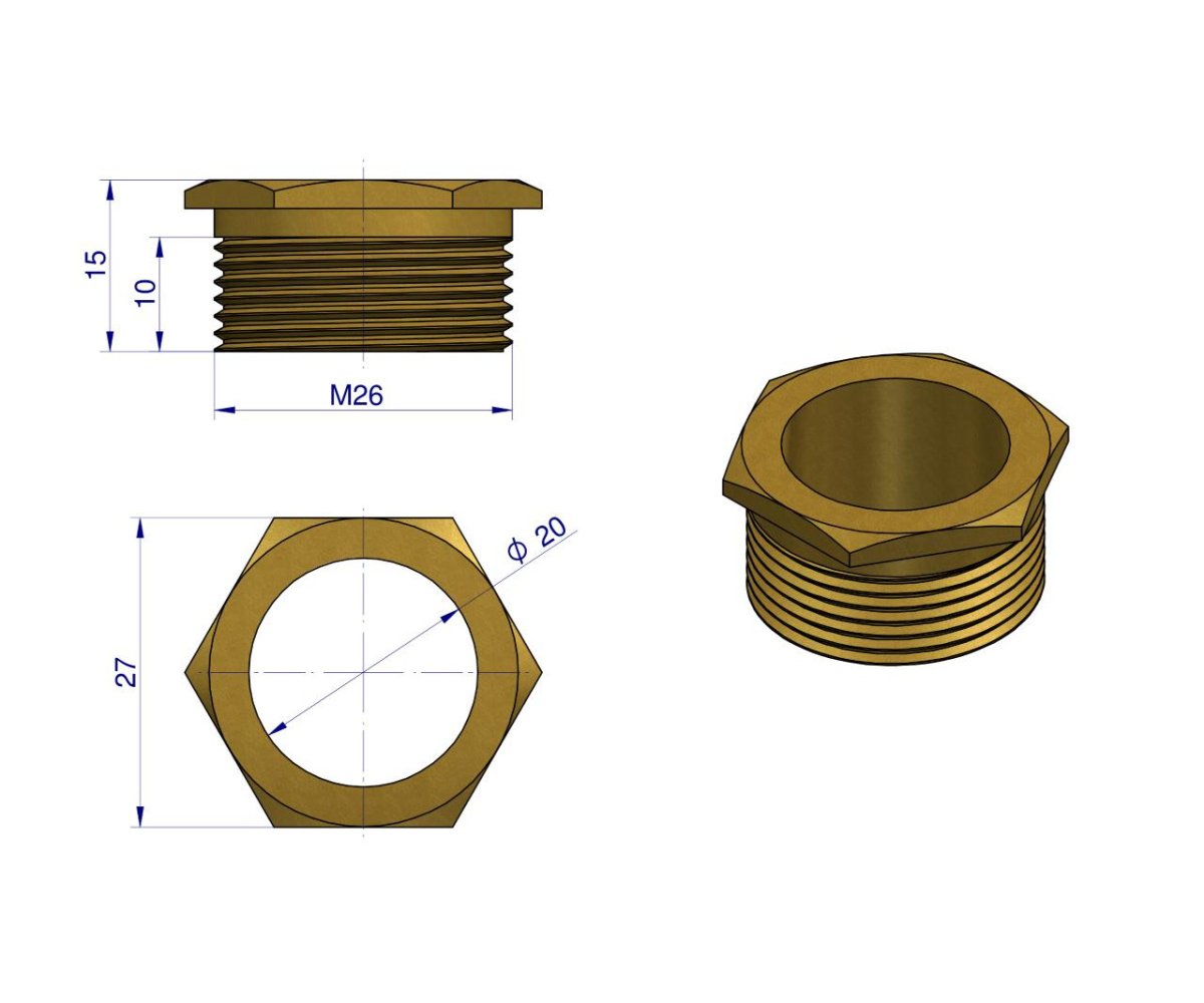 Nakrętka zaworu RF-20909015.200 ROYAL FARM ( sprzedawane po 5 )