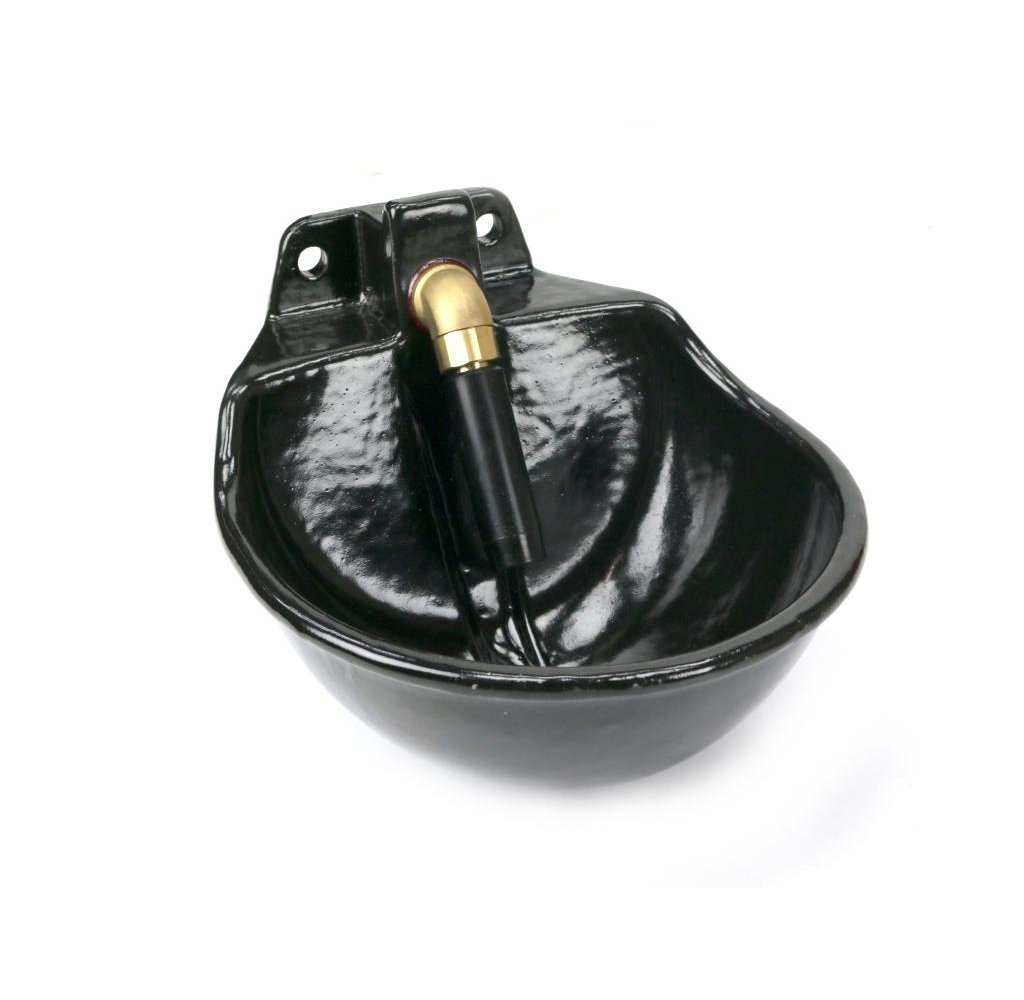 Poidło miskowe żeliwne z zaworem rurowym Czarne 2.5l ROYAL FARM ( sprzedawane po 2 )