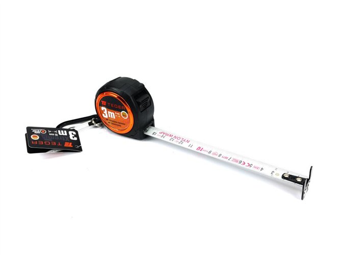 Miara stalowa dwustronna rozwijana 3m 16mm TEGER