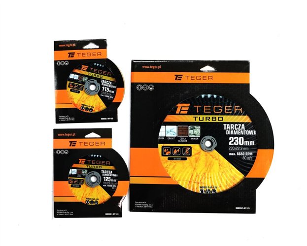 Tarcza diamentowa TURBO 230x22.23 mm TEGER