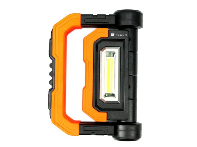 Latarka warsztatowa składana LED COB ład USB Teger