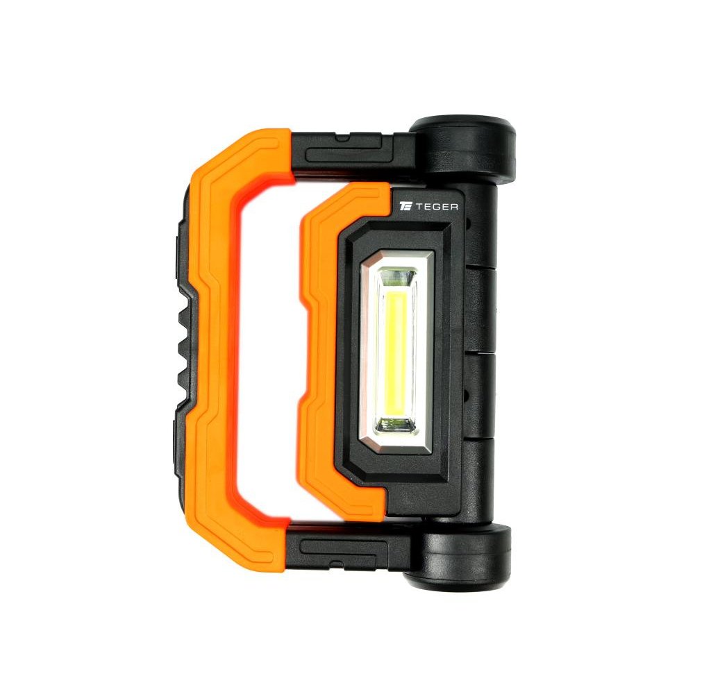 Latarka warsztatowa składana LED COB ład USB Teger