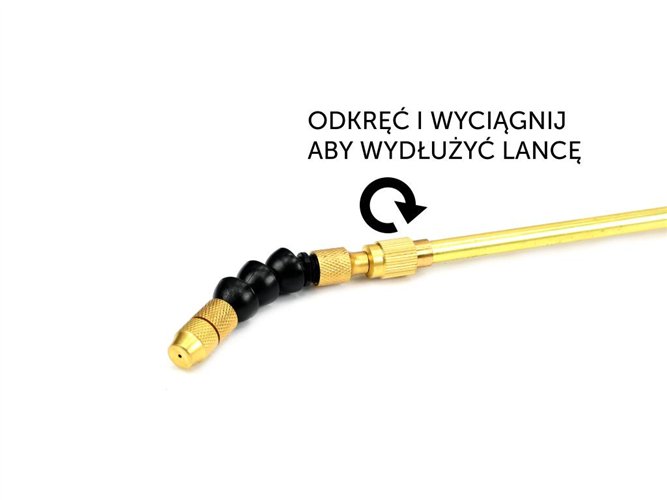 Regulowana lanca teleskopowa do opryskiwacza ciśnieniowego 5/8/10L TEGER