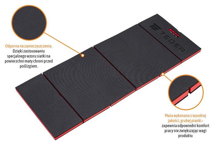 Mata wielofunkcyjna - warsztatowa. składana / TEGER