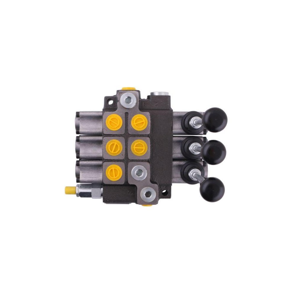 Rozdzielacz hydrauliczny 3-sekcyjny max przepływ 40L (1-sekcja nurnikowa) Waryński