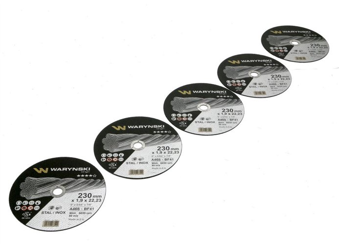 Tarcza do cięcia metalu 230 x1.9 x22.23 mm Waryński (sprzedawane po 5 szt w op 5 szt)