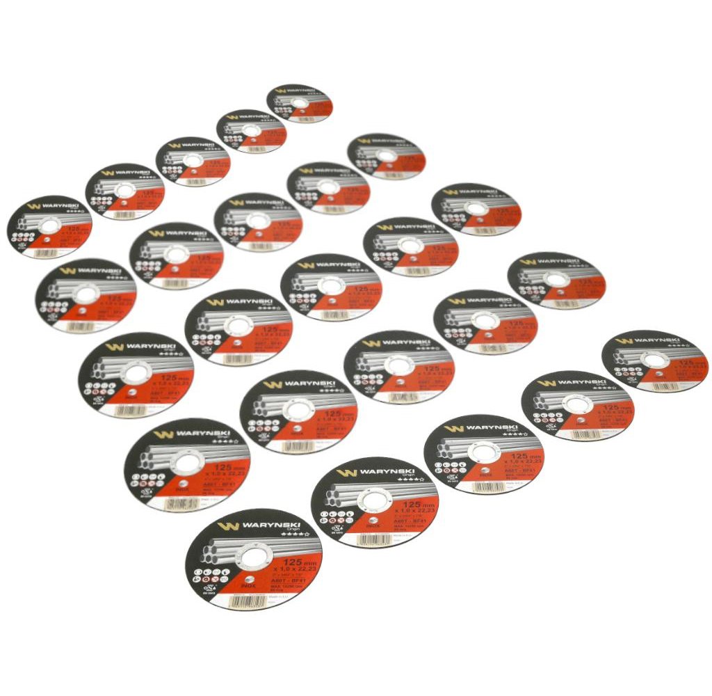 Tarcza do cięcia inoxu 125 x1.0 x22.23 mm wielopak Waryński (sprzedawana po 25 szt)
