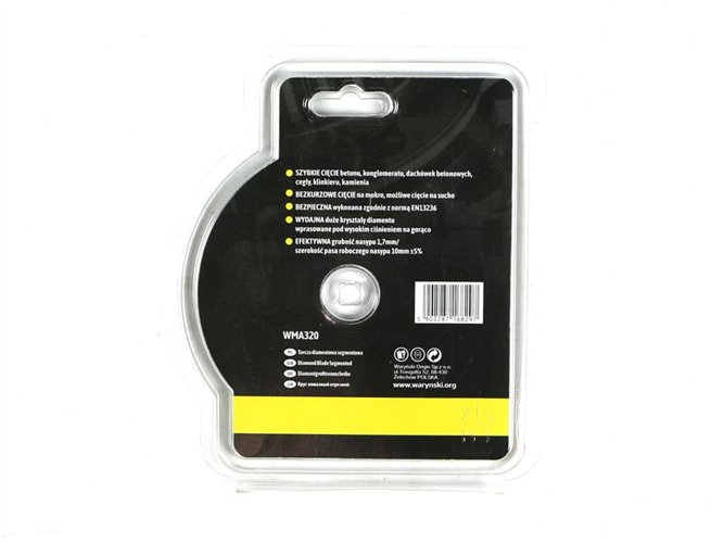Tarcza diamentowa segmentowa 115x22.23 mm do cięcia betonu Waryński