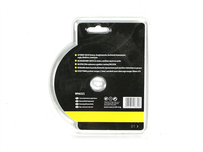 Tarcza diamentowa segmentowa 125x22.23 mm do cięcia betonu Waryński