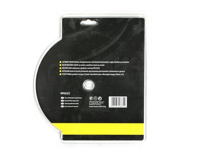 Tarcza diamentowa segmentowa 230x22.23 mm do cięcia betonu Waryński