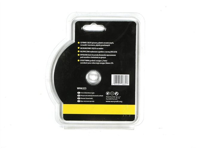 Tarcza diamentowa do cięcia na mokro pełna 115x22.23 mm Waryński