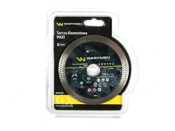 Tarcza diamentowa MAXI 115x22.23 mm Waryński