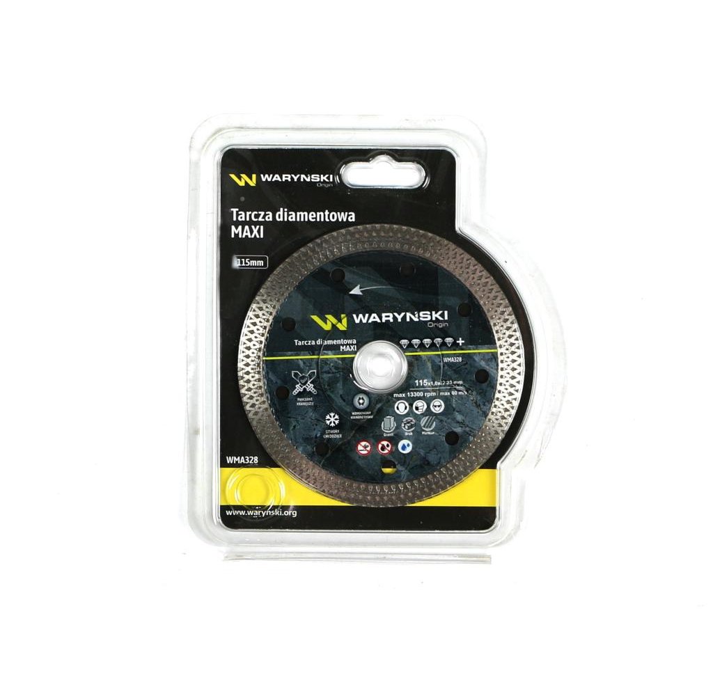 Tarcza diamentowa MAXI 115x22.23 mm Waryński